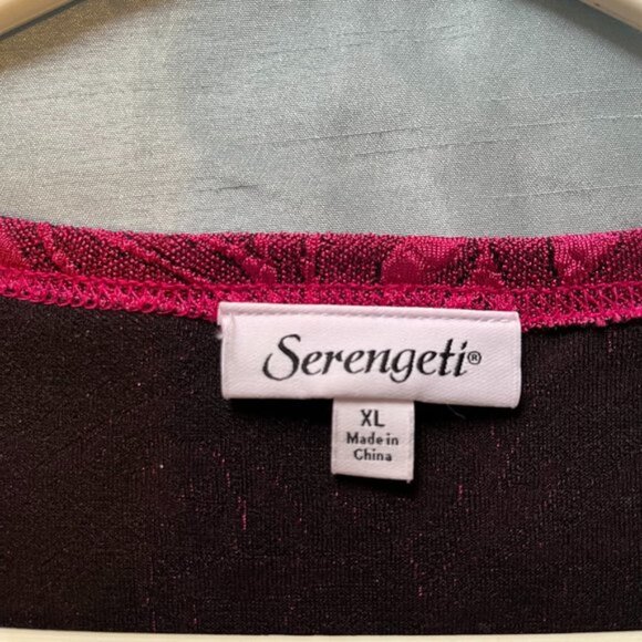 Lot of 2  Diana Belle LS Button up polka dot navy shirt  XL  Serengeti LS  XL - Picture 8 of 8